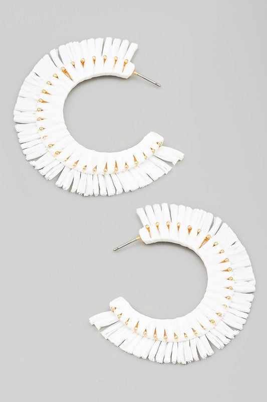 Raffia Earrings