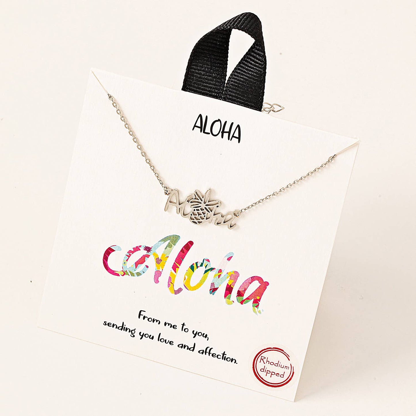 Pineapple Aloha Pendant Necklace