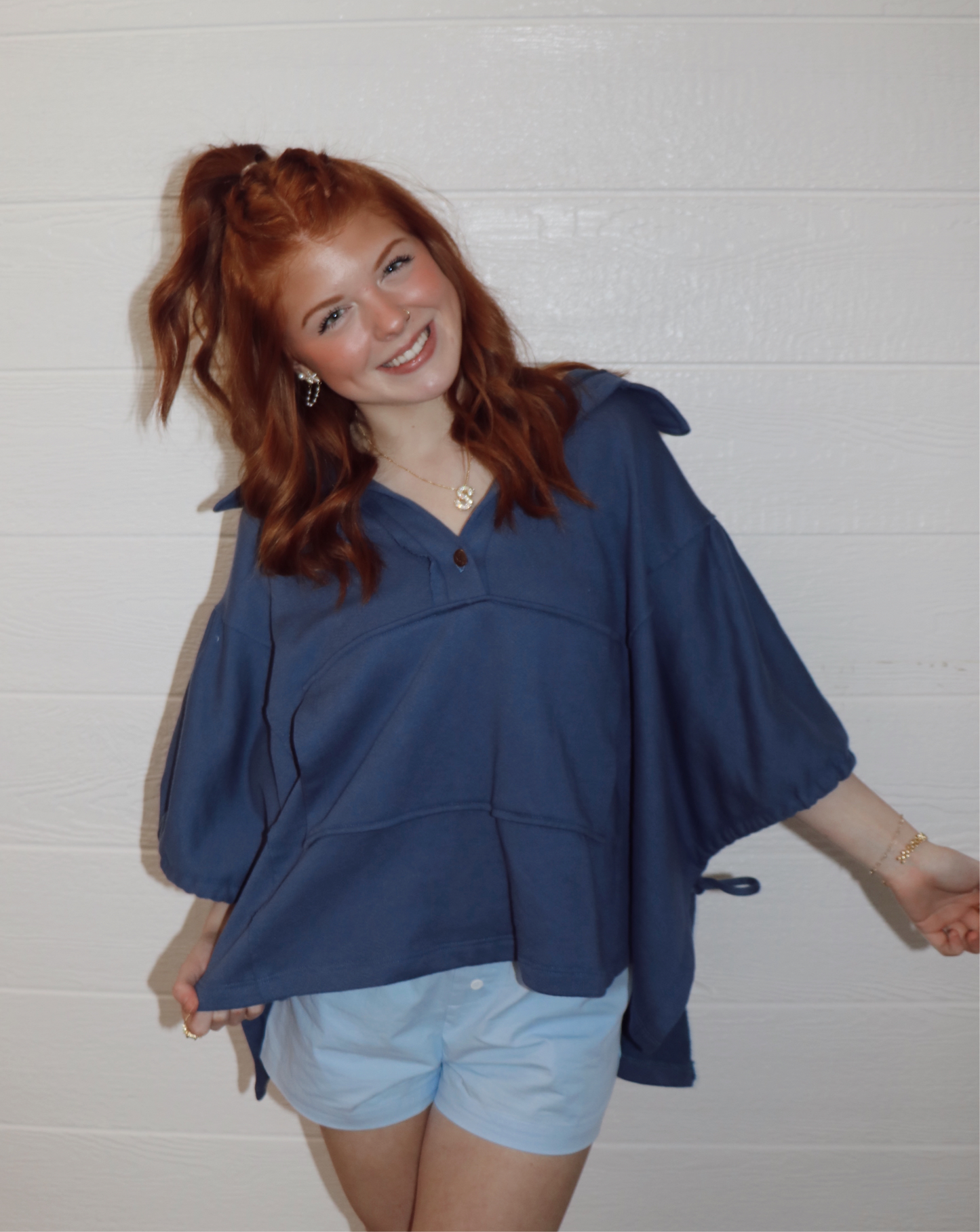 Navy Sanibel Top