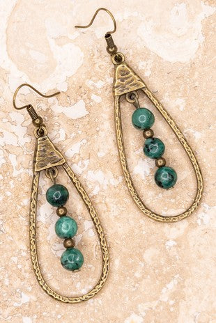 Dylan Sherri African Turquoise Earrings