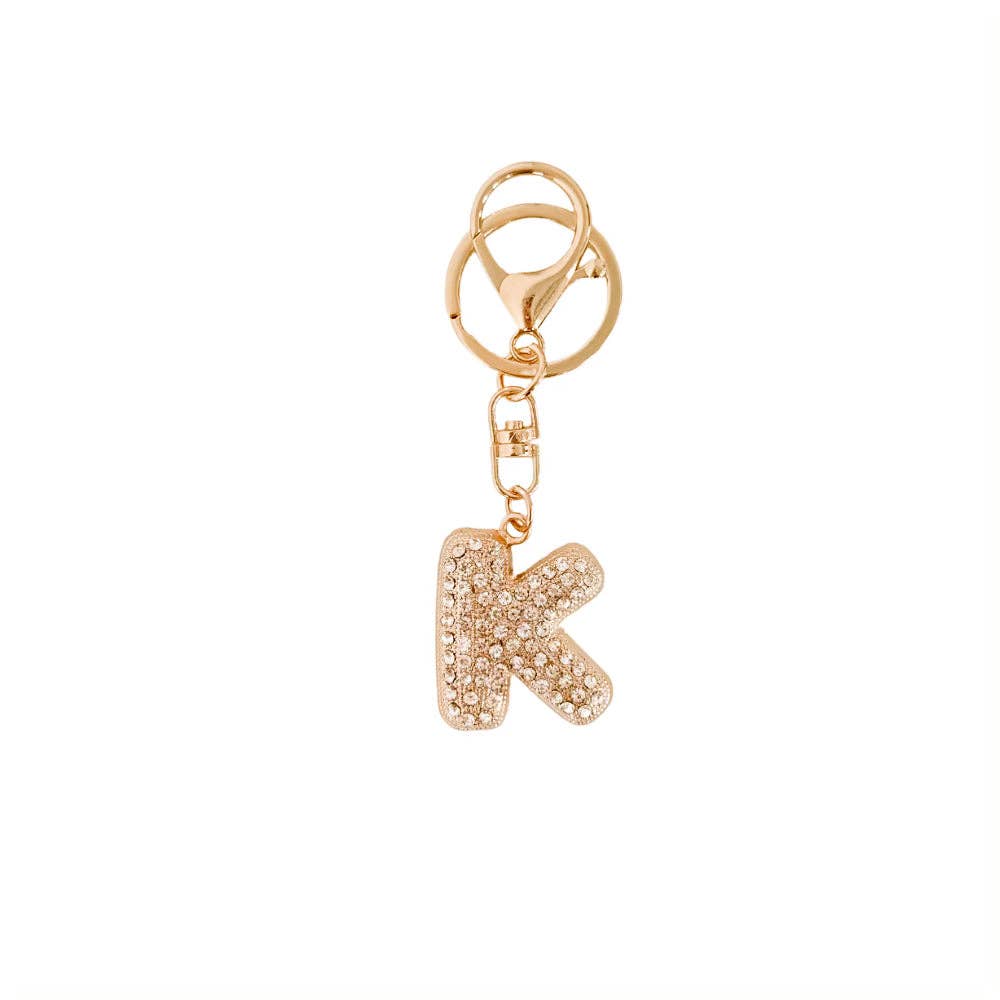 Diamond Initial Bag Charms