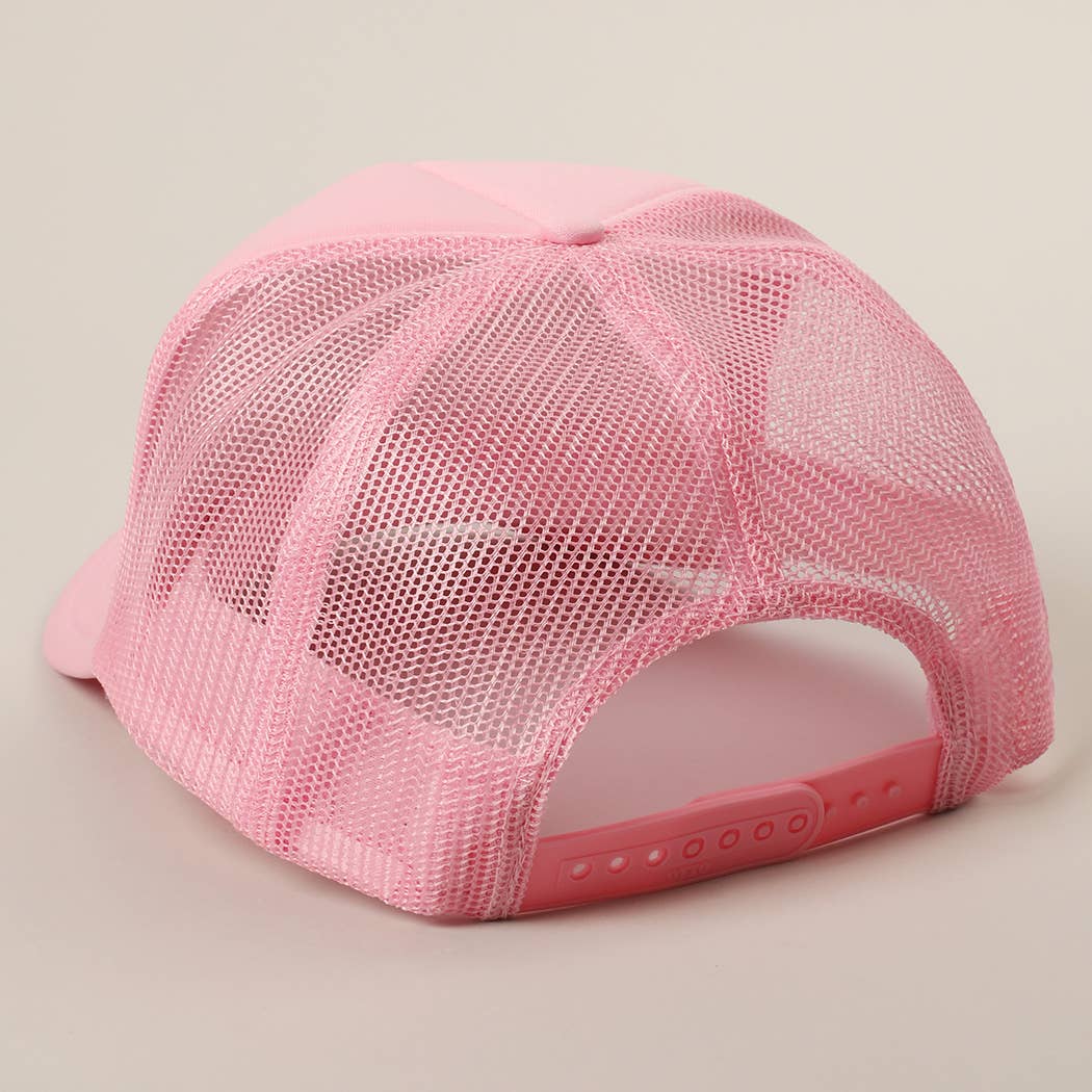 Boat Dreamin' Text Logo Printed Mesh Back Cap