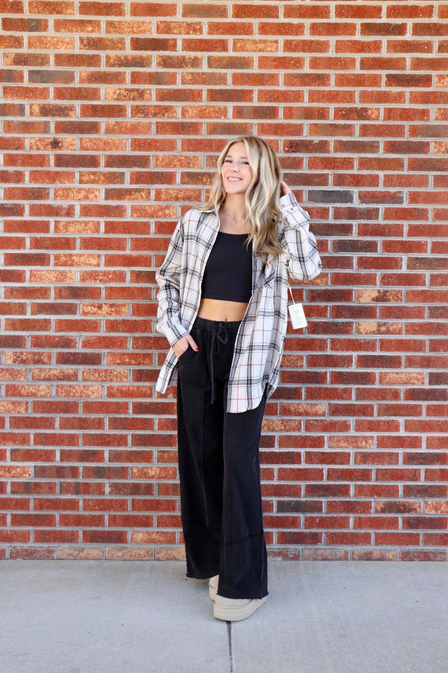 Encore Flannel Top