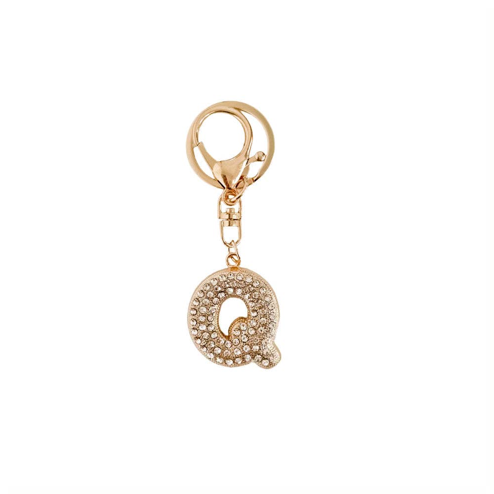 Diamond Initial Bag Charms