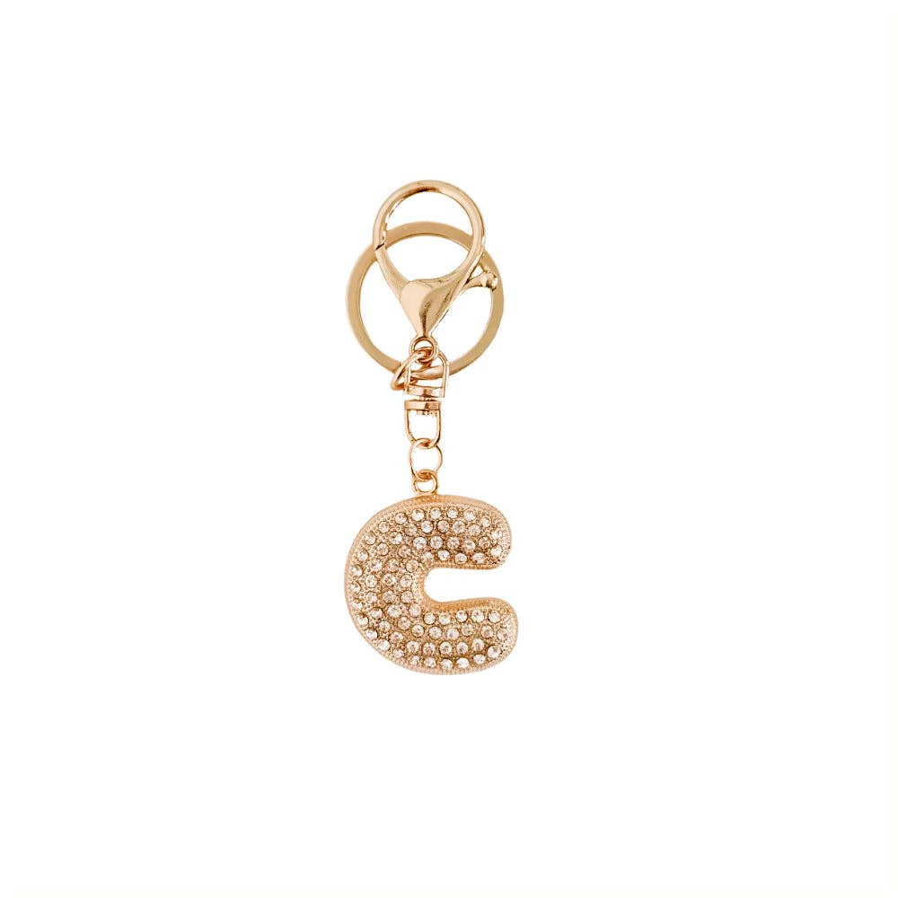 Diamond Initial Bag Charms