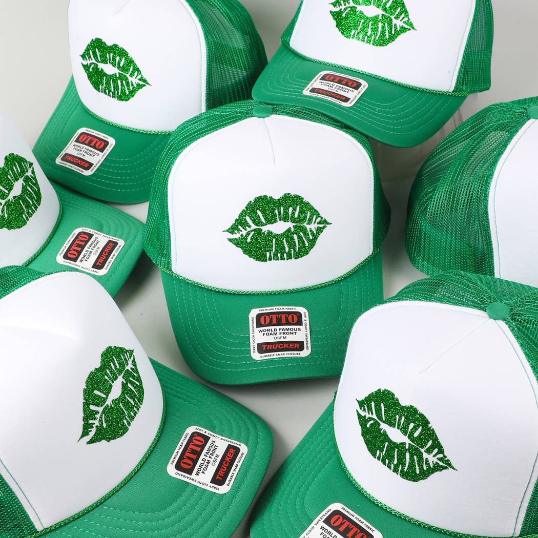 Green Lip Foam Trucker Hat