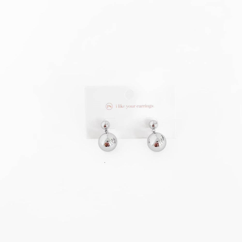 Bev Ball Drop Earrings - WATERPROOF: Gold