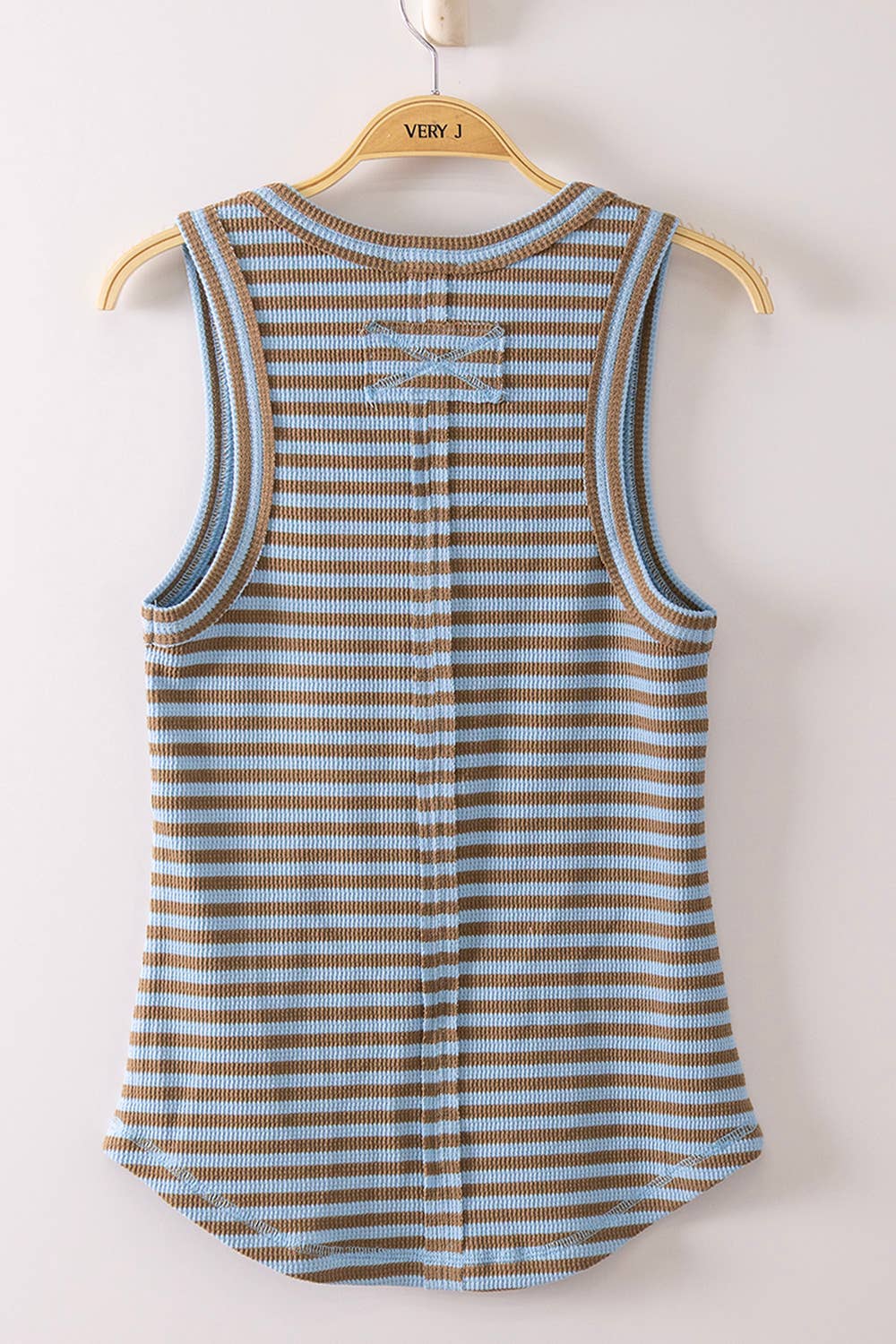 Mocha Sky Henley Tank Top