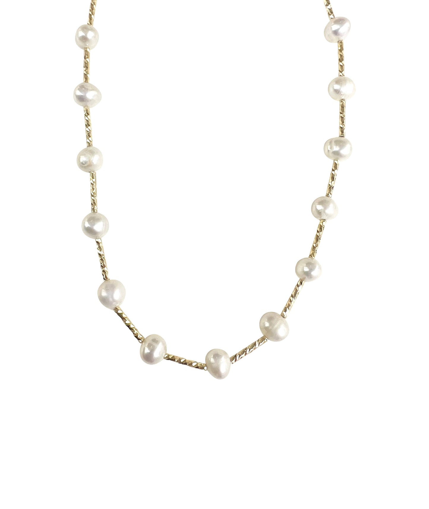 Halo Pearl Necklace