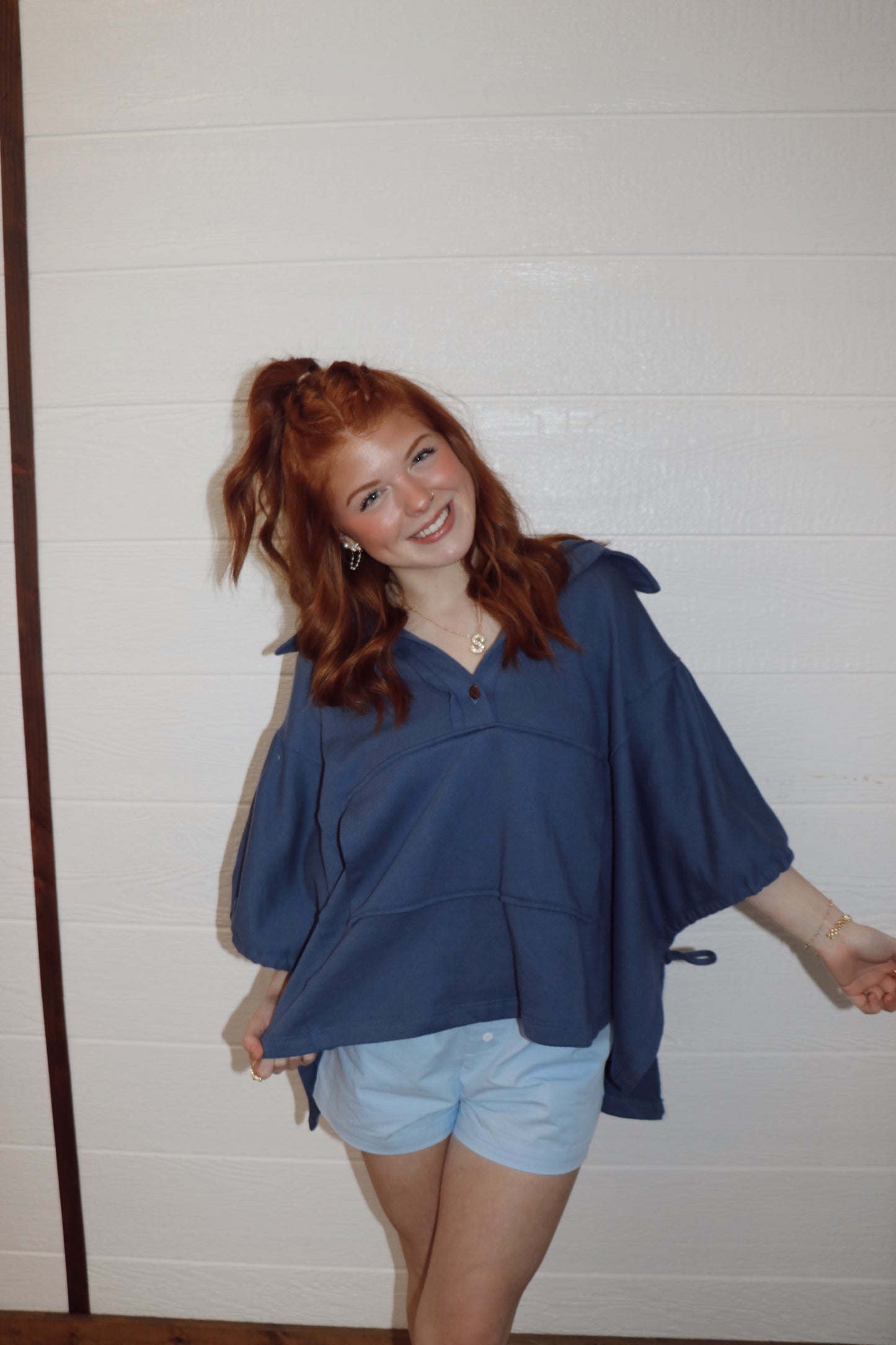 Navy Sanibel Top