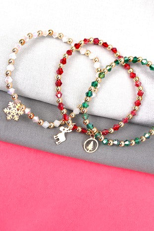 Christmas Trio Bracelet Set
