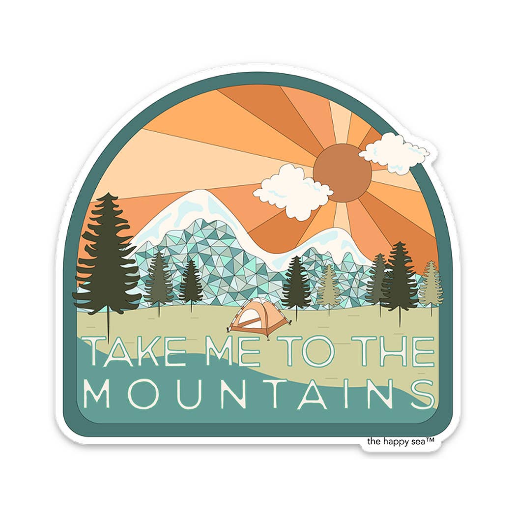 3.5" Take Me To The Mountains Sticker