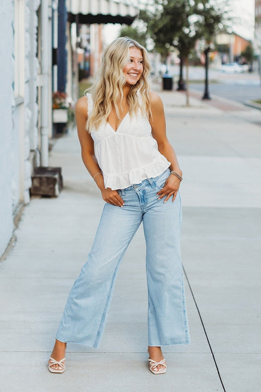 Amélie Lace Trim Top