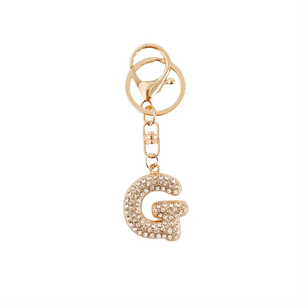 Diamond Initial Bag Charms