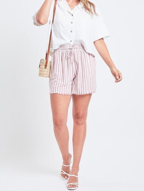 Missy Red Awn Shorts