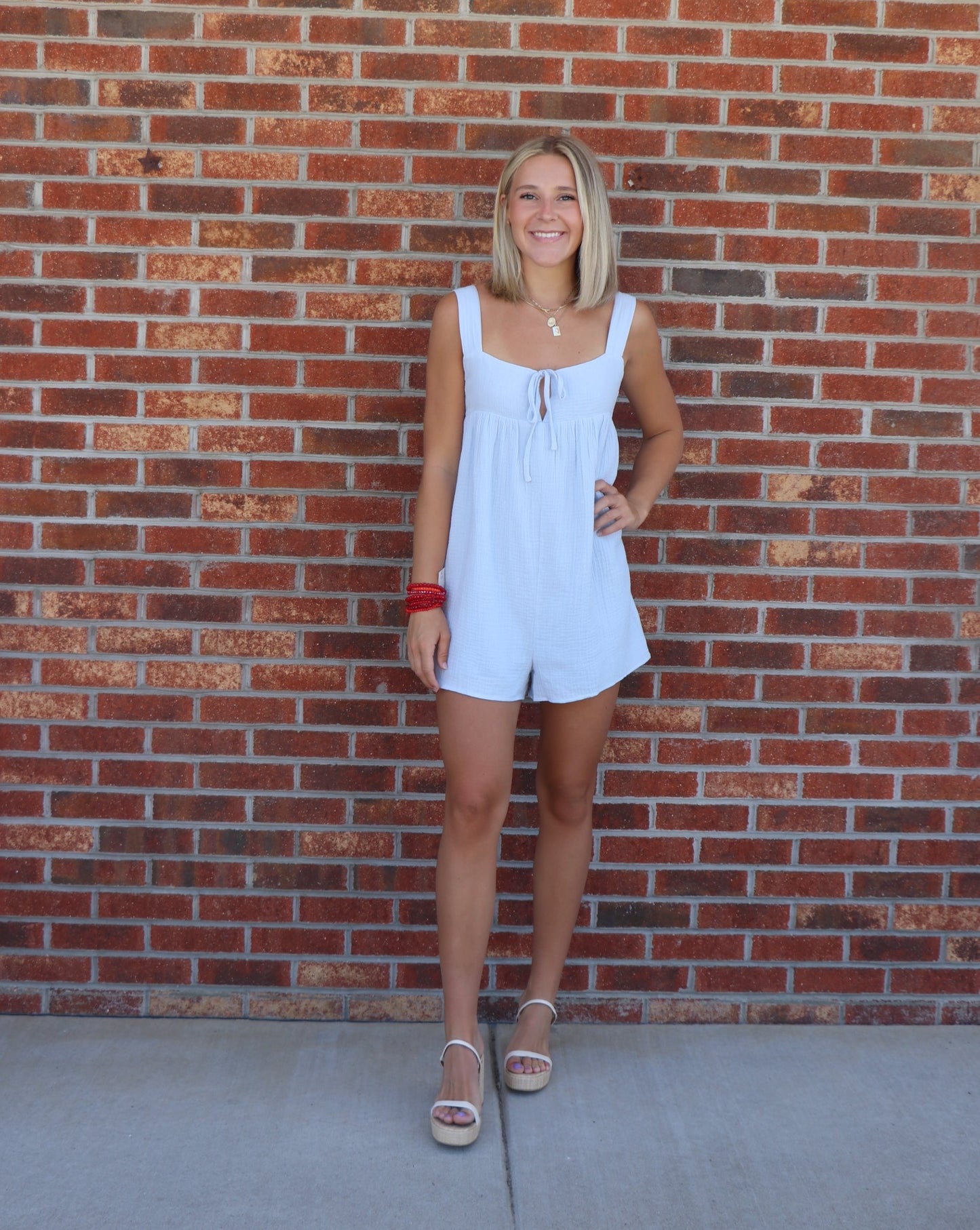 So Blue Romper