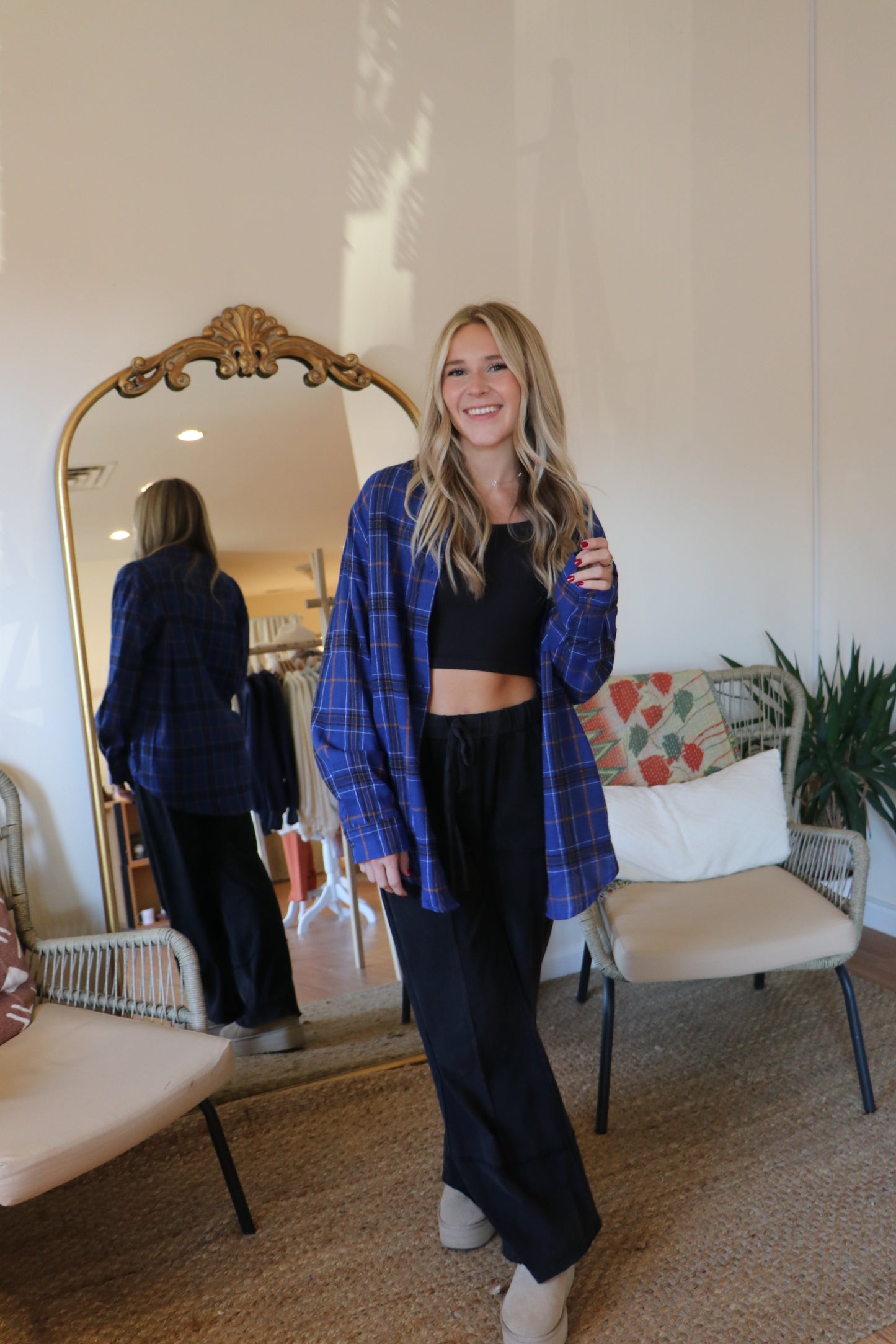 Encore Flannel Top