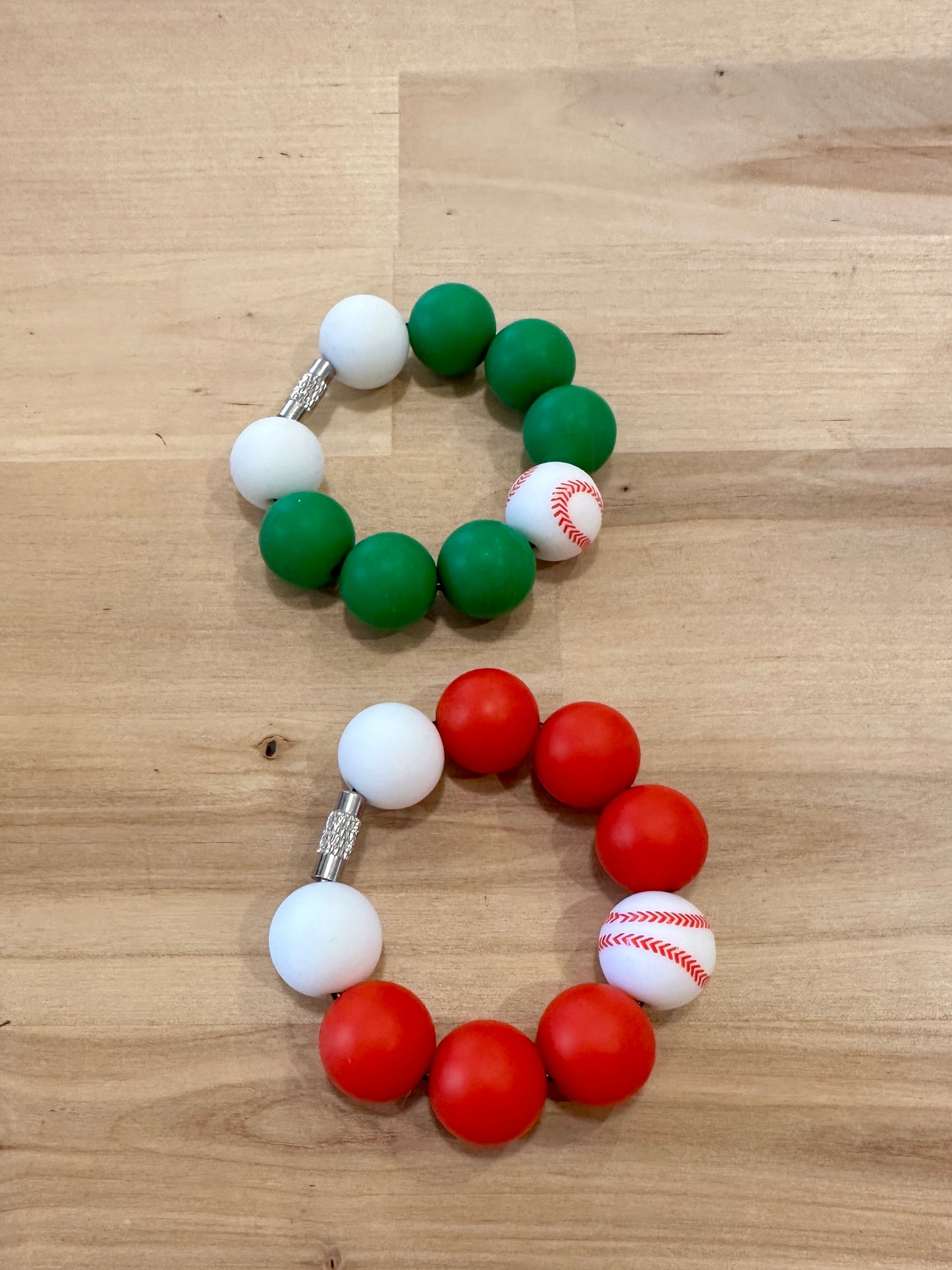 Red Baseball Stanley Charm