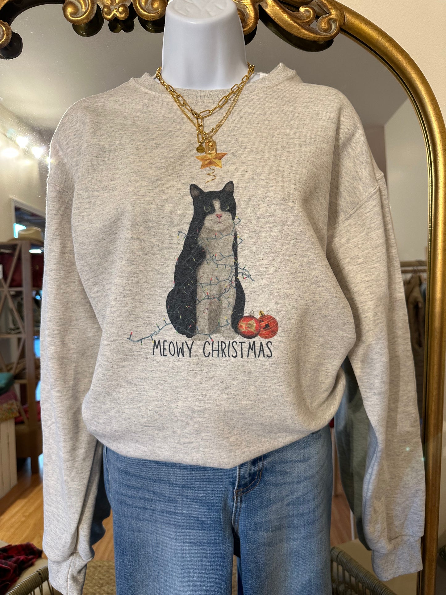 Meowy Christmas Sweatshirt