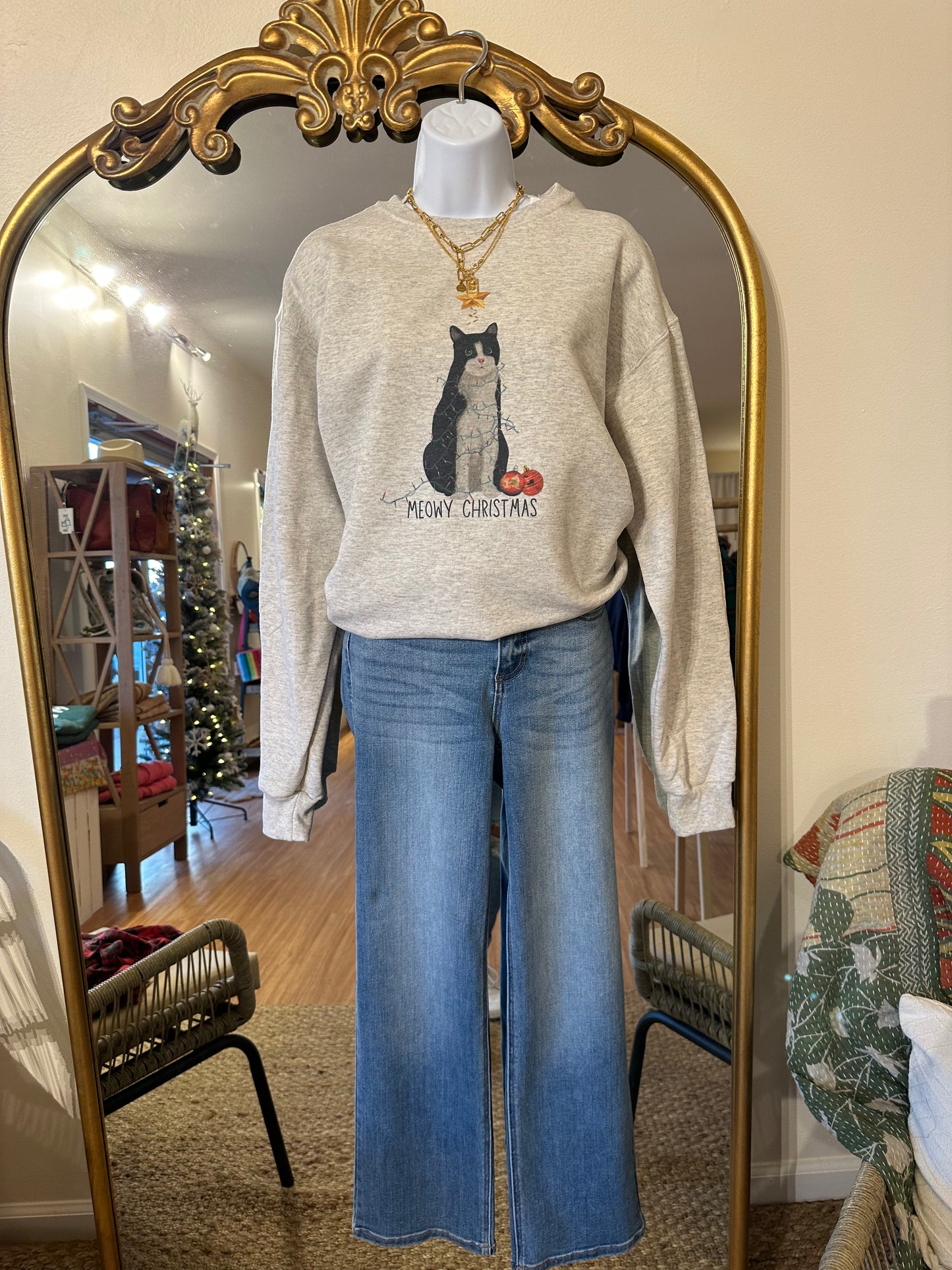 Meowy Christmas Sweatshirt