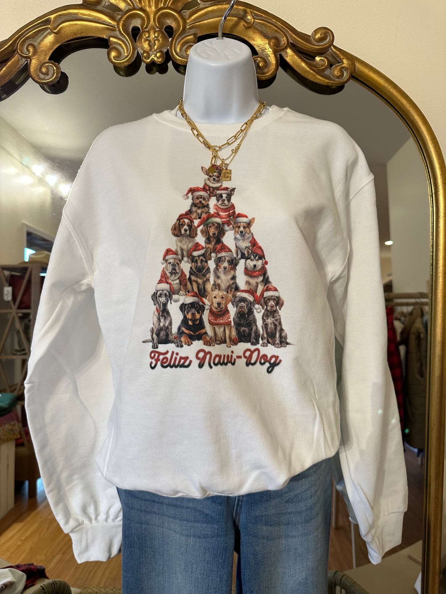 Feliz Navi- Dog Sweatshirt
