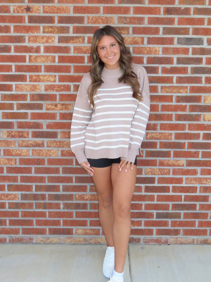 Exposed Seam Oversized Sweater