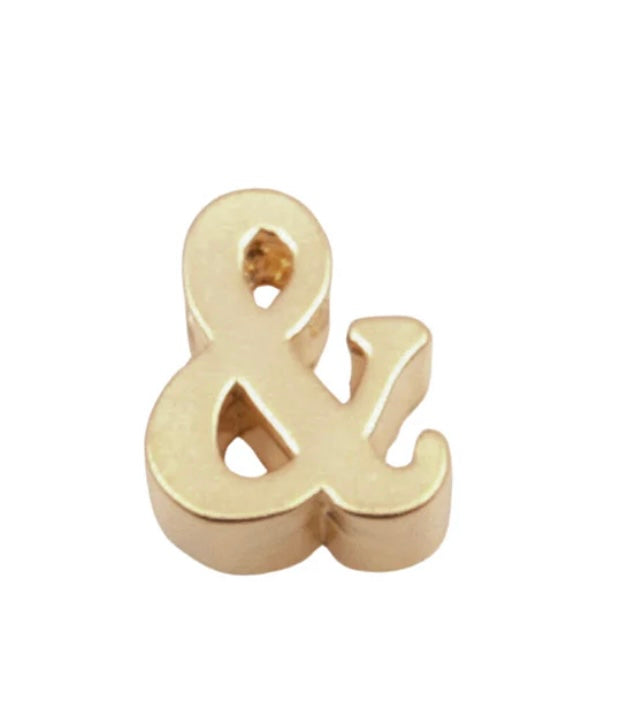 Initial Bar “&” Charm