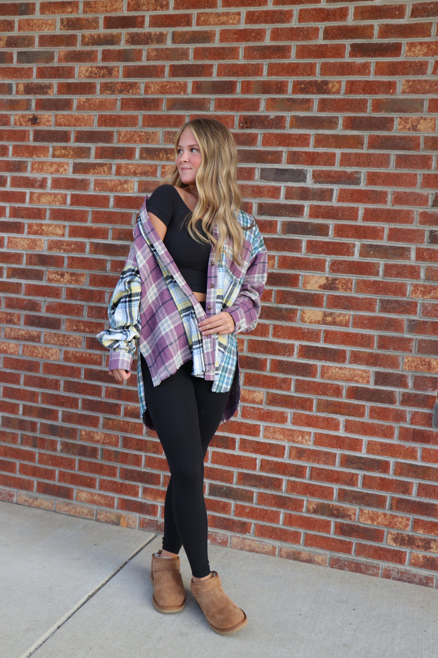 Cindy Flannel Top