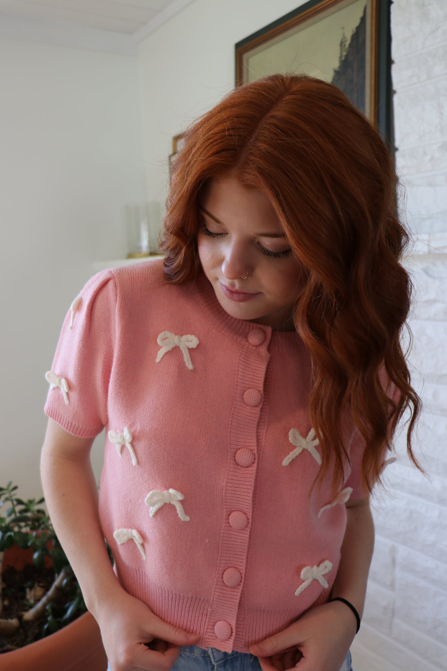 Mini Bow Surprise Cardigan