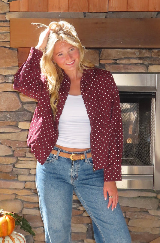 Kendall Jacket in Burgundy