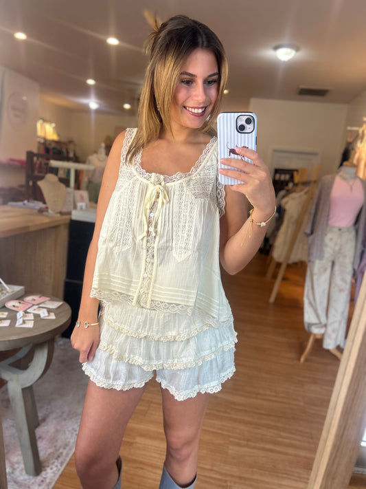 Camille Lace Skort