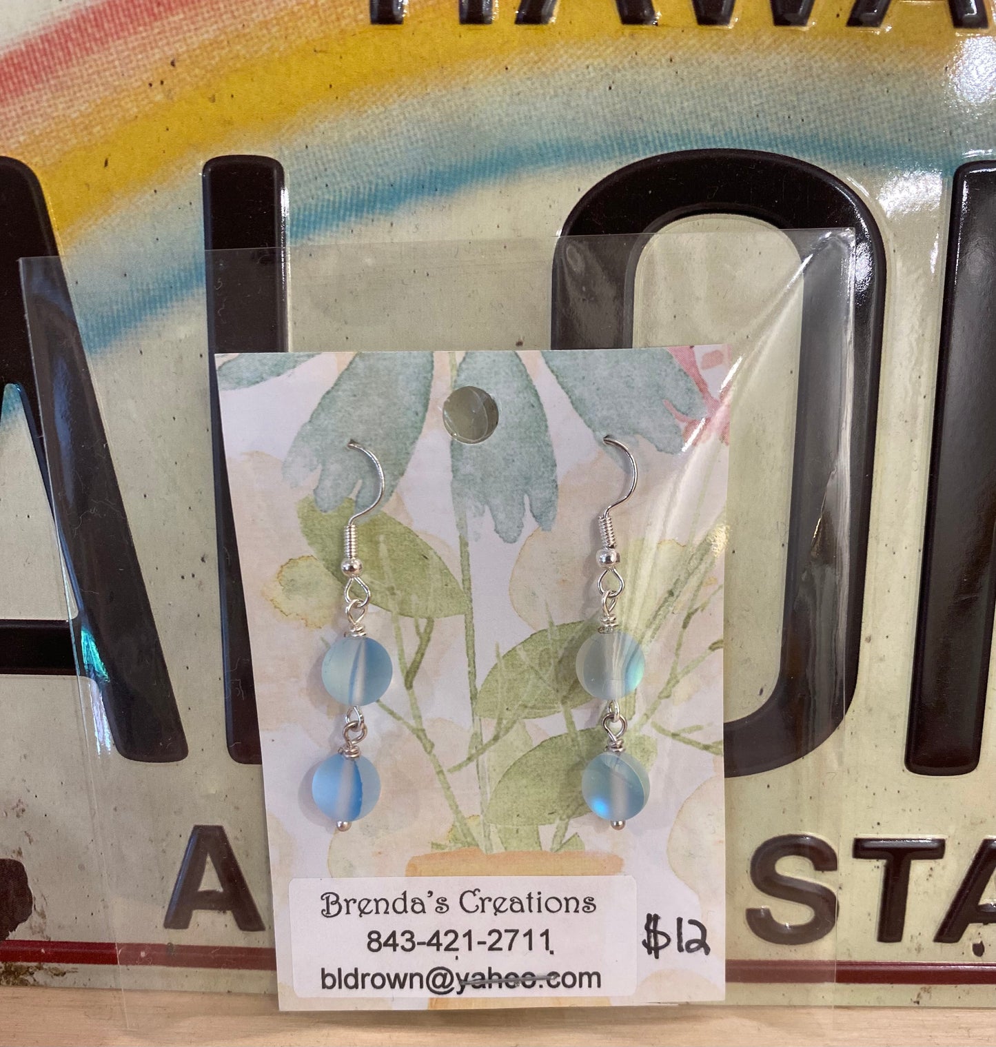 Brenda’s Mermaid Glass Earrings