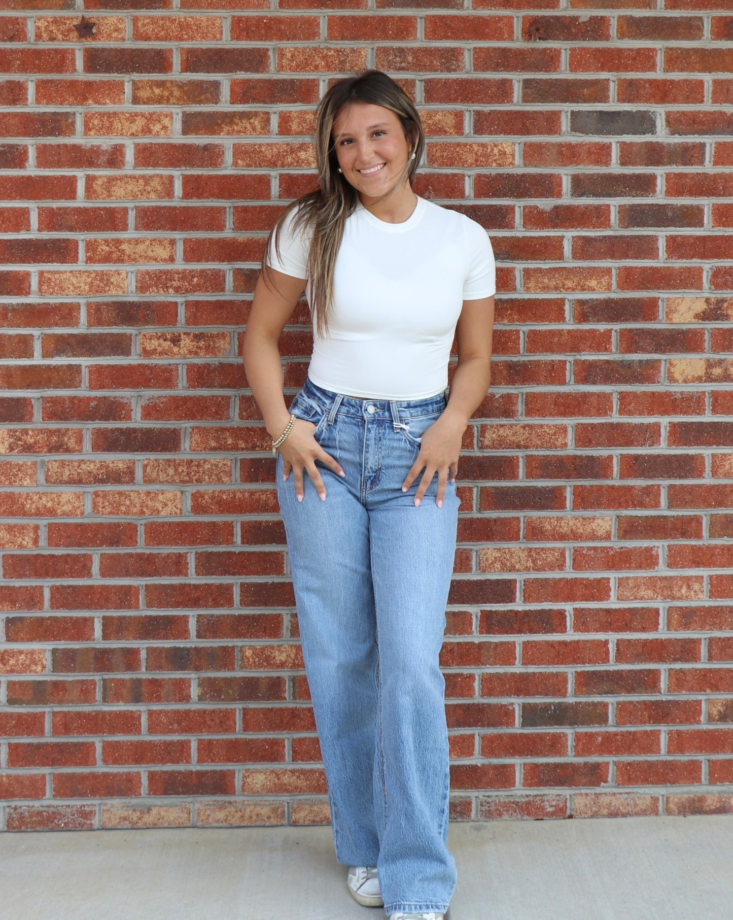 White Soft Knit Tee