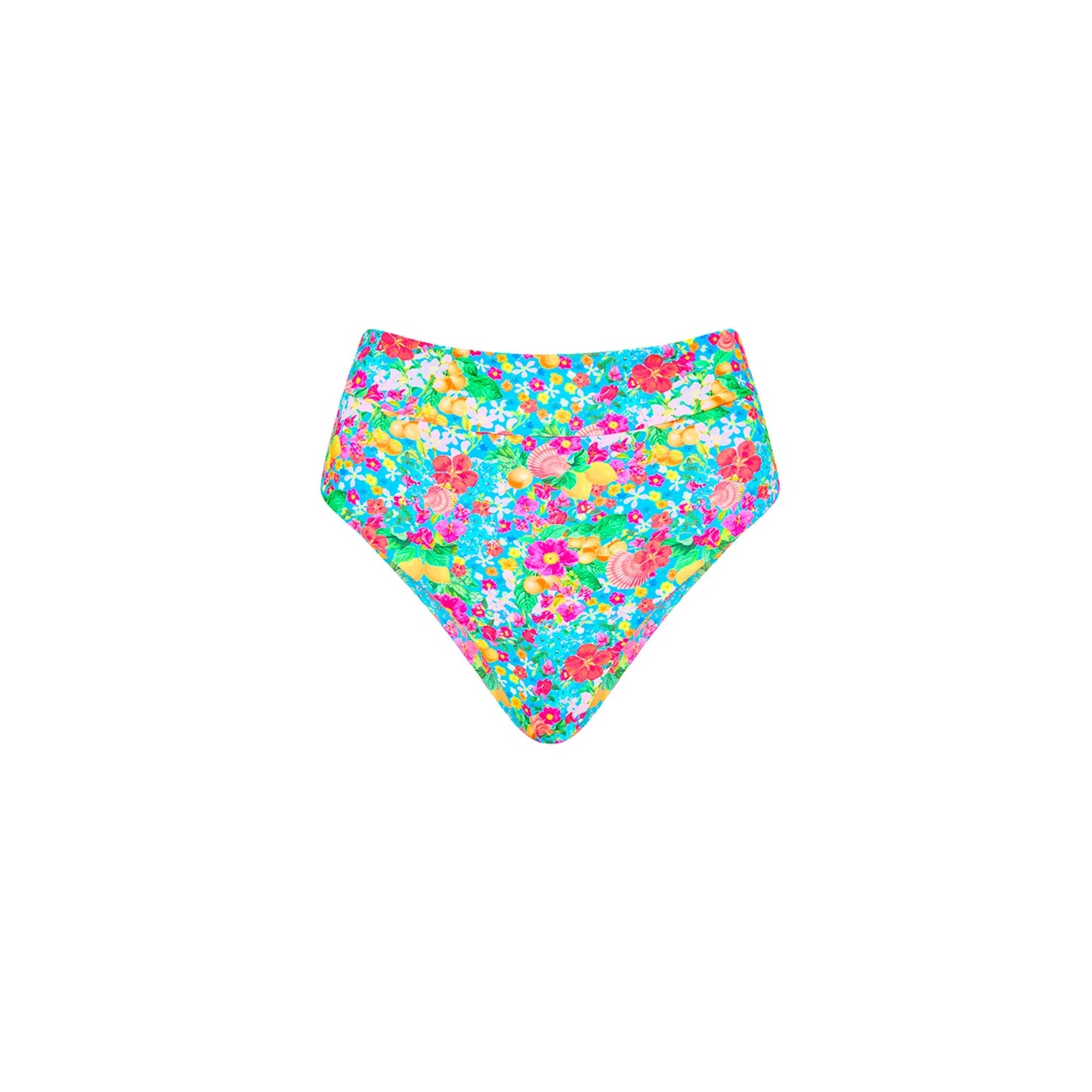 KuLani Kinis High Hip Cheeky Bikini Bottom - Mermaid Garden