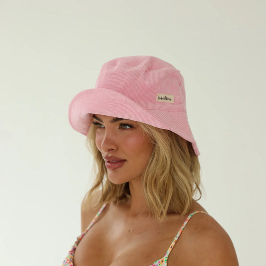 KuLani Kinis Corduroy Bucket Hat- Perfect Pink