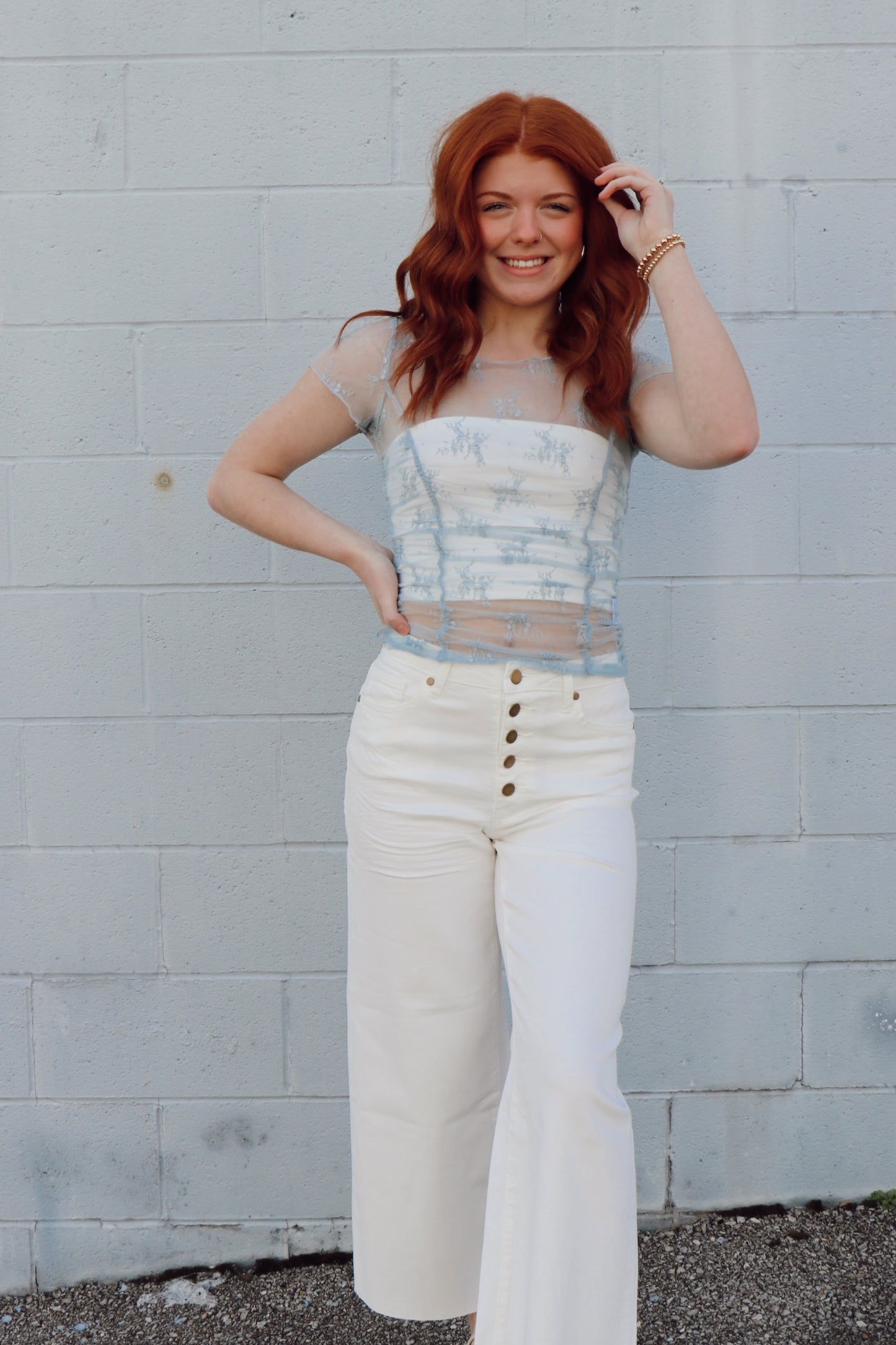 Bluebell Mesh Top