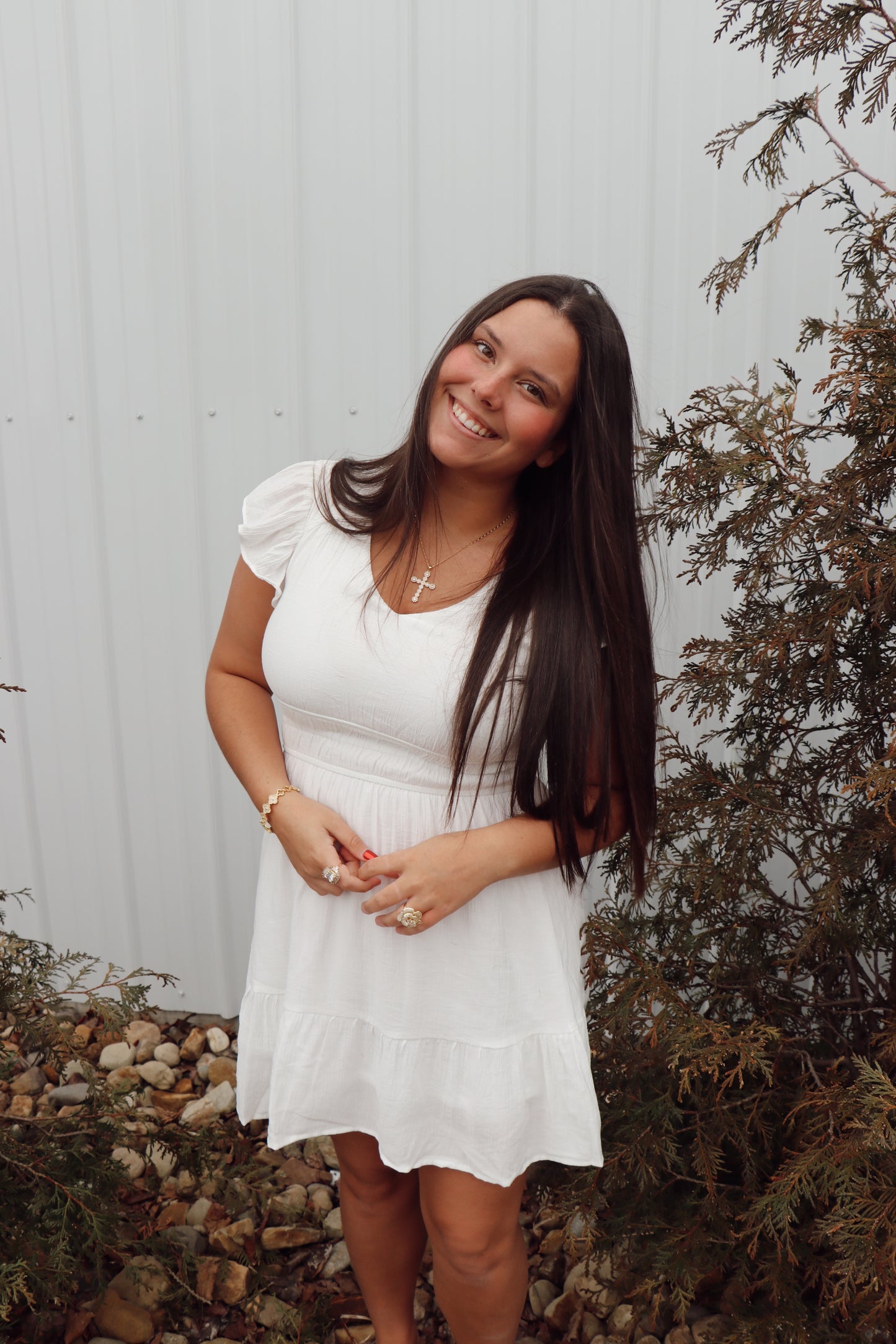Simply Sweet Dress in White