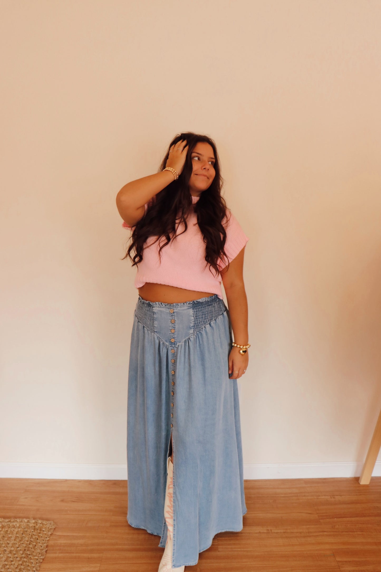 Vintage Vibe Denim Skirt