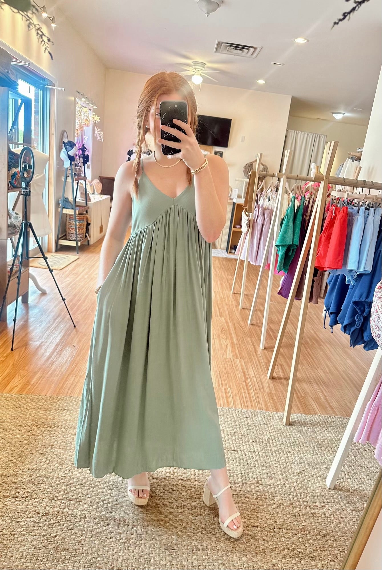 Emerald Breeze Dress
