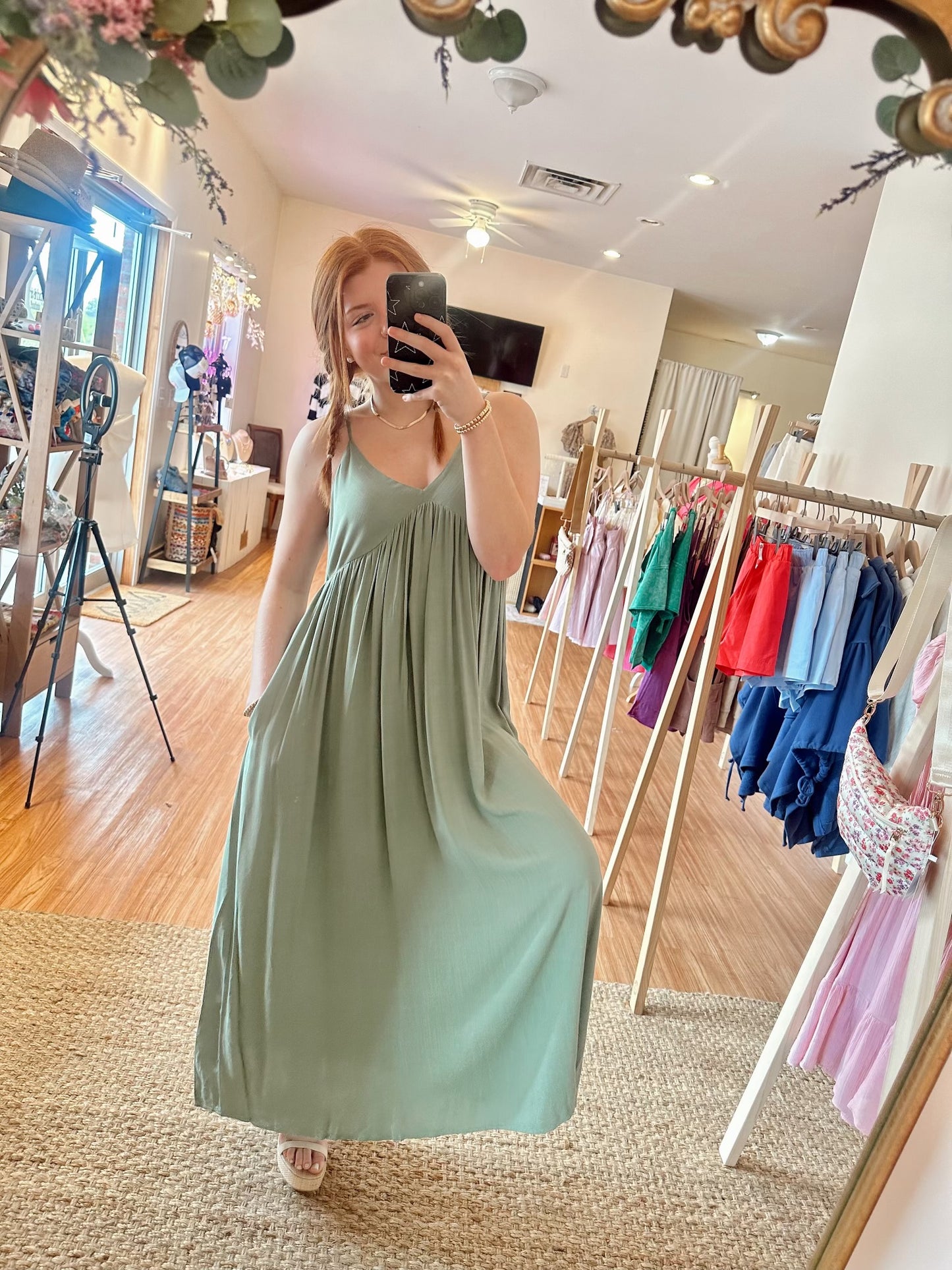 Emerald Breeze Dress