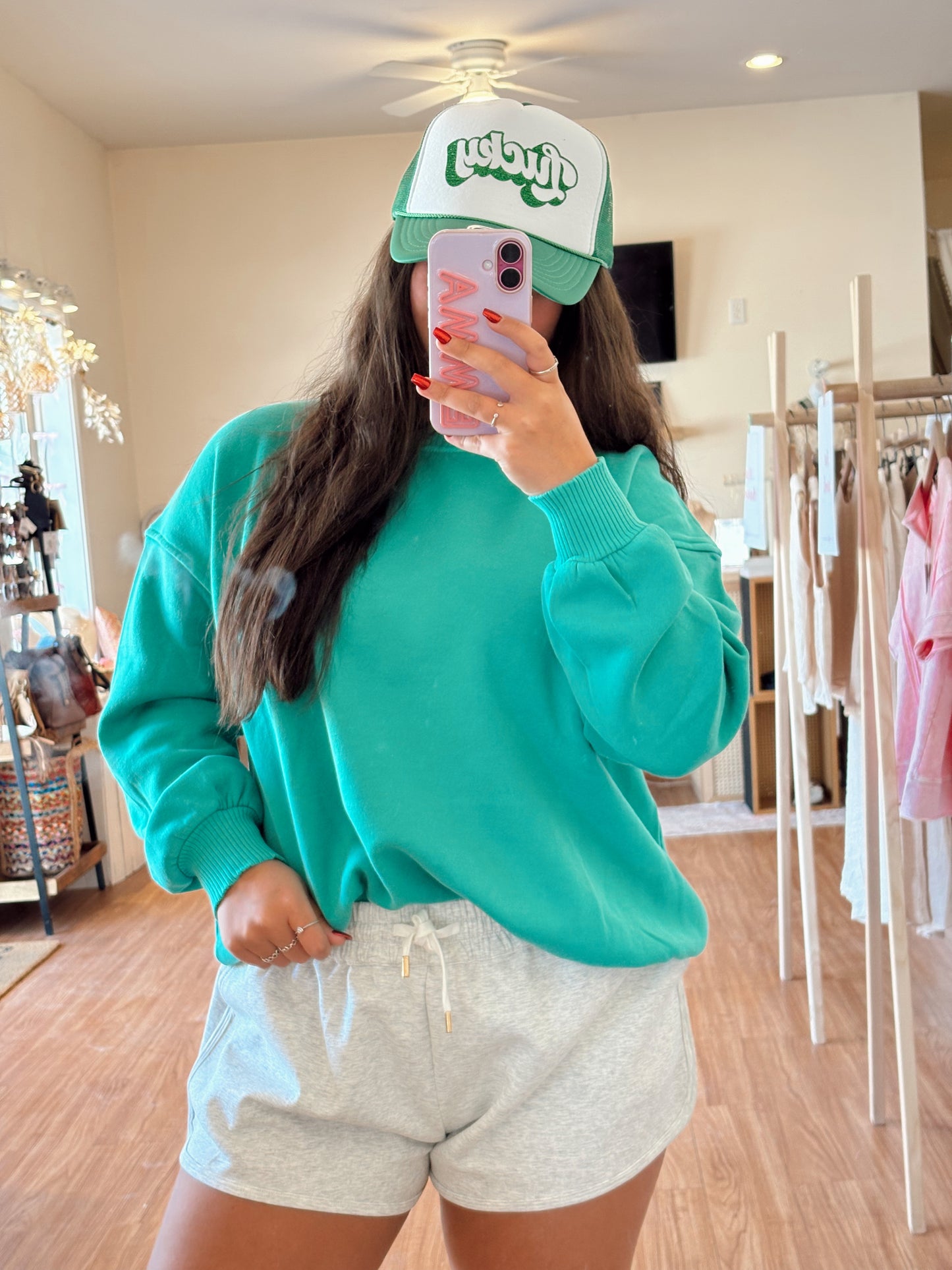 Green Lip Foam Trucker Hat