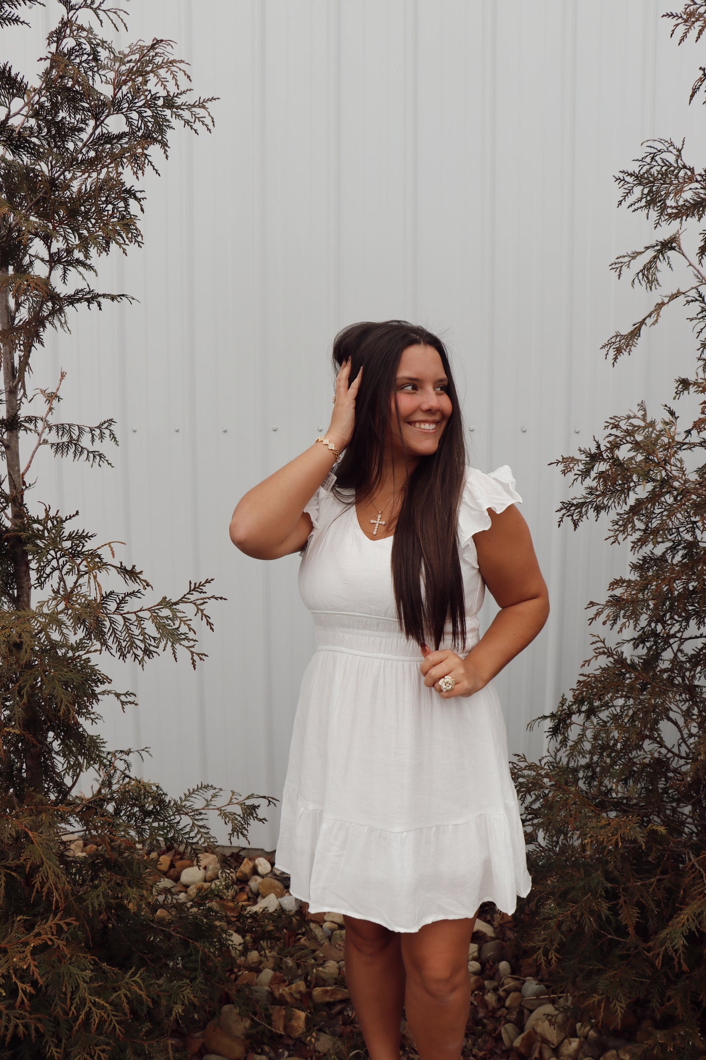 Simply Sweet Dress in White
