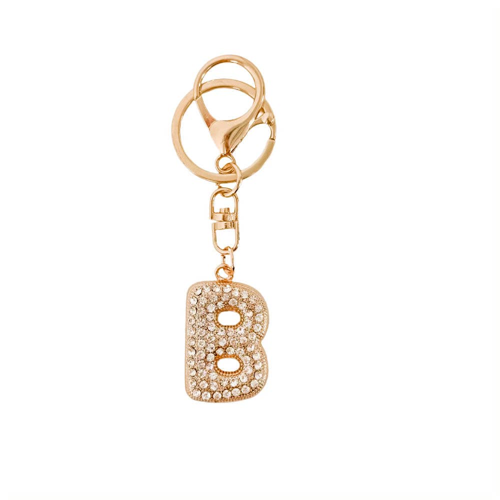 Diamond Initial Bag Charms