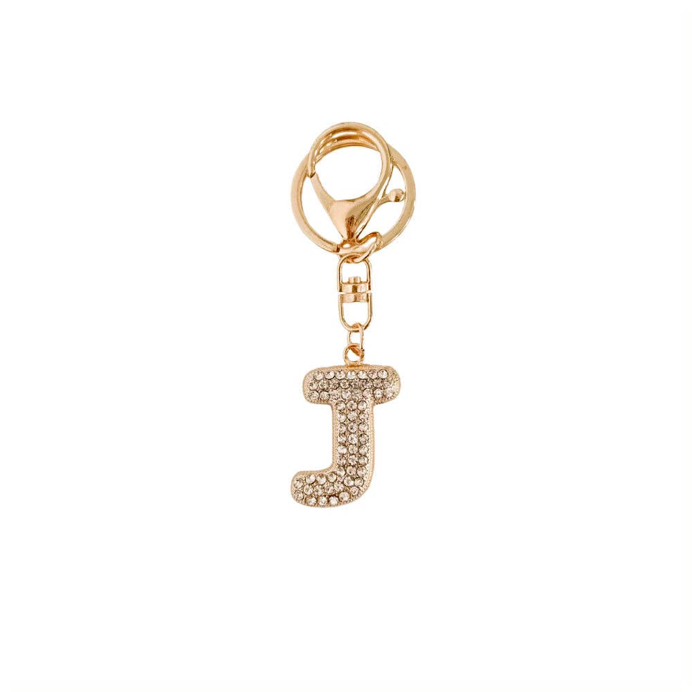 Diamond Initial Bag Charms