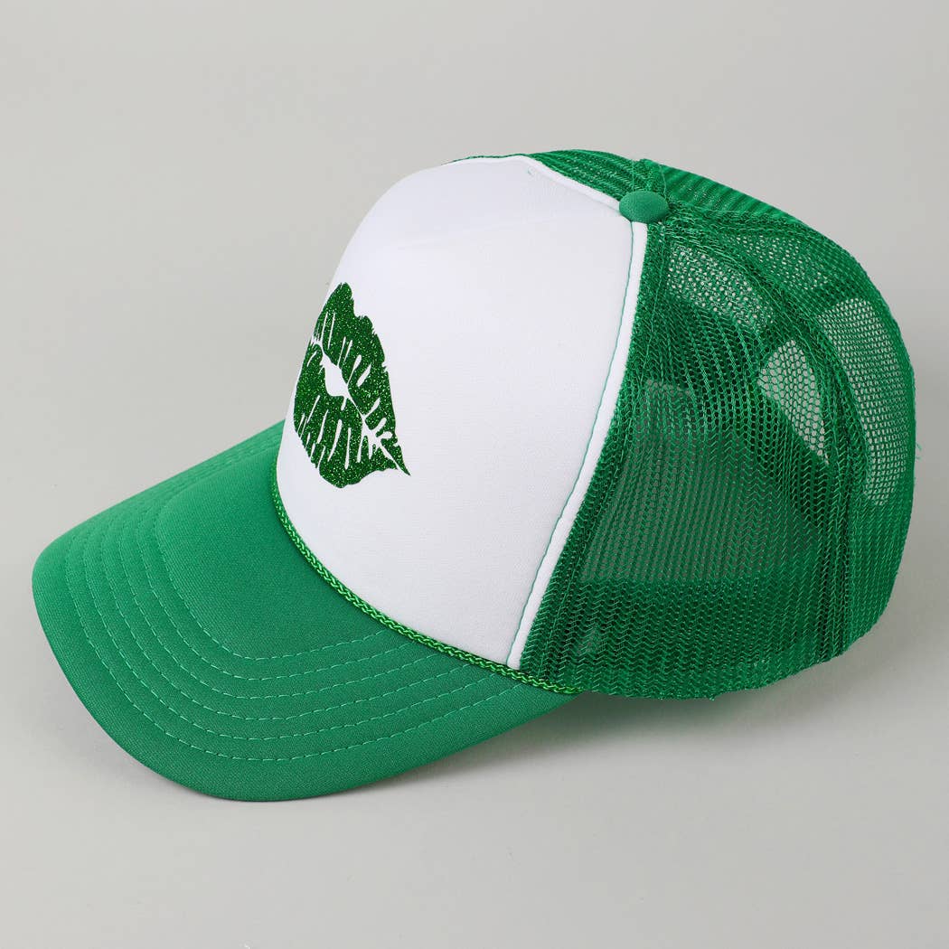 Green Lip Foam Trucker Hat