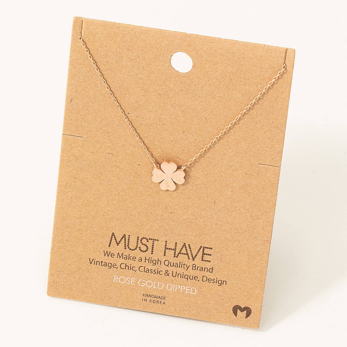 Mini Clover Pendant Necklace