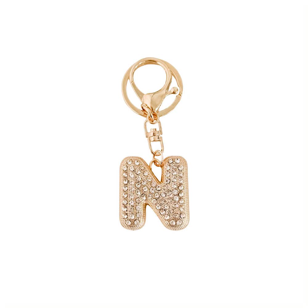 Diamond Initial Bag Charms