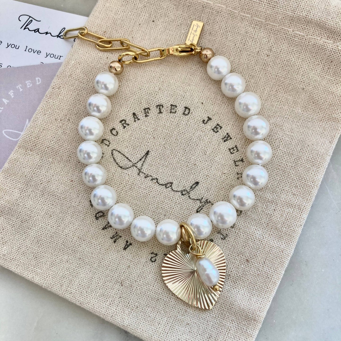 Freshwater pearl gold bracelet mother of pearls bracelet