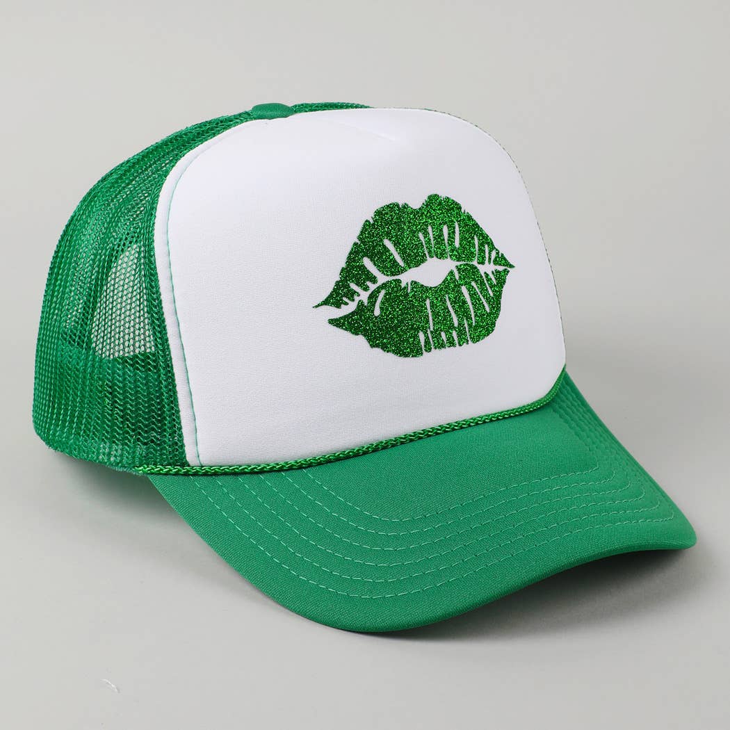 Green Lip Foam Trucker Hat