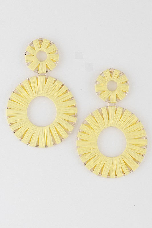 Threaded Double Drop Earrings